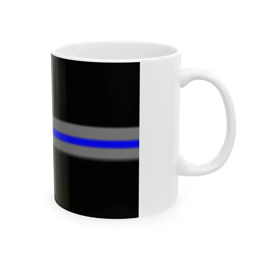 Thin Blue Line Flag Sweden (Sweden) White Coffee Mug - Go Mug Yourself