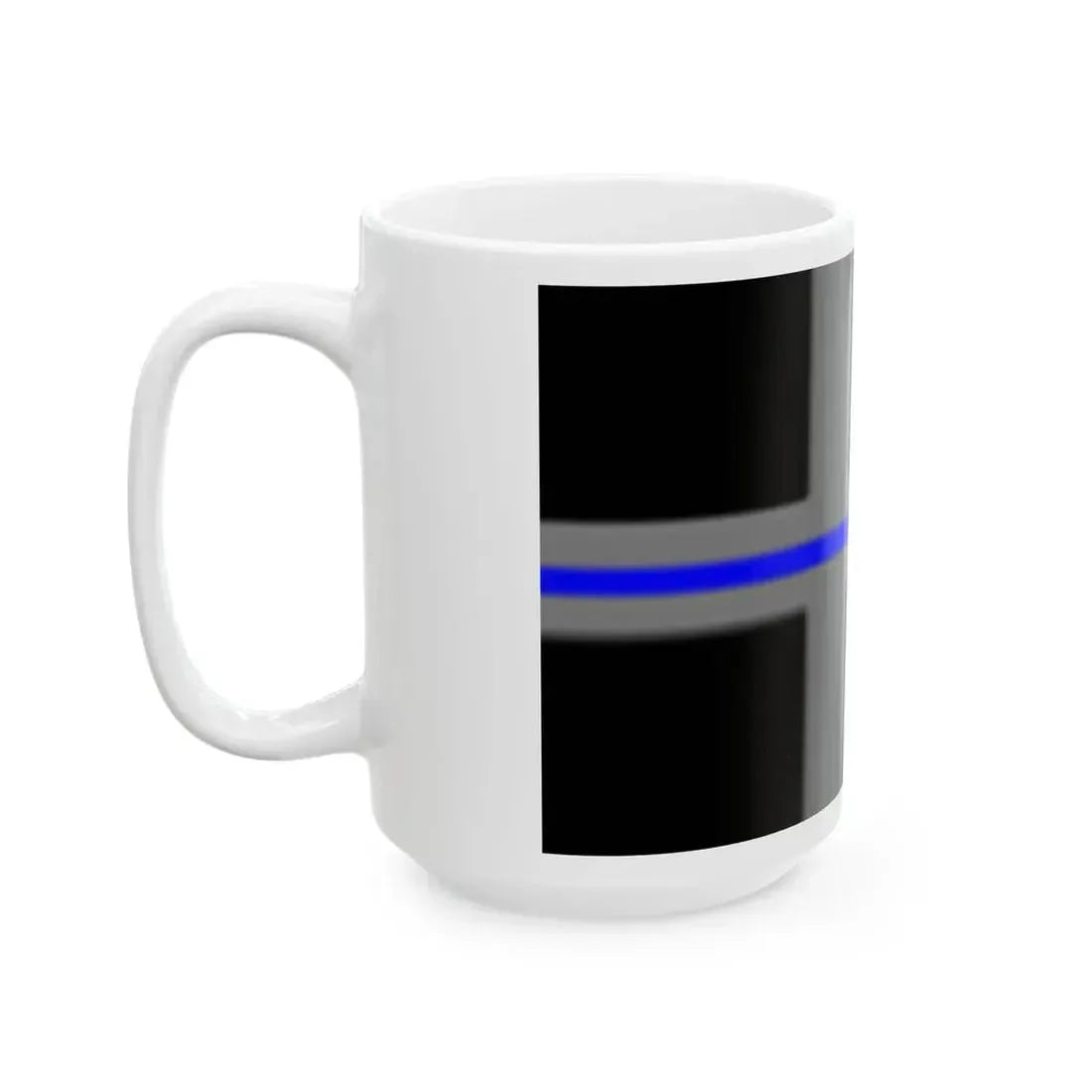 Thin Blue Line Flag Sweden (Sweden) White Coffee Mug - Go Mug Yourself