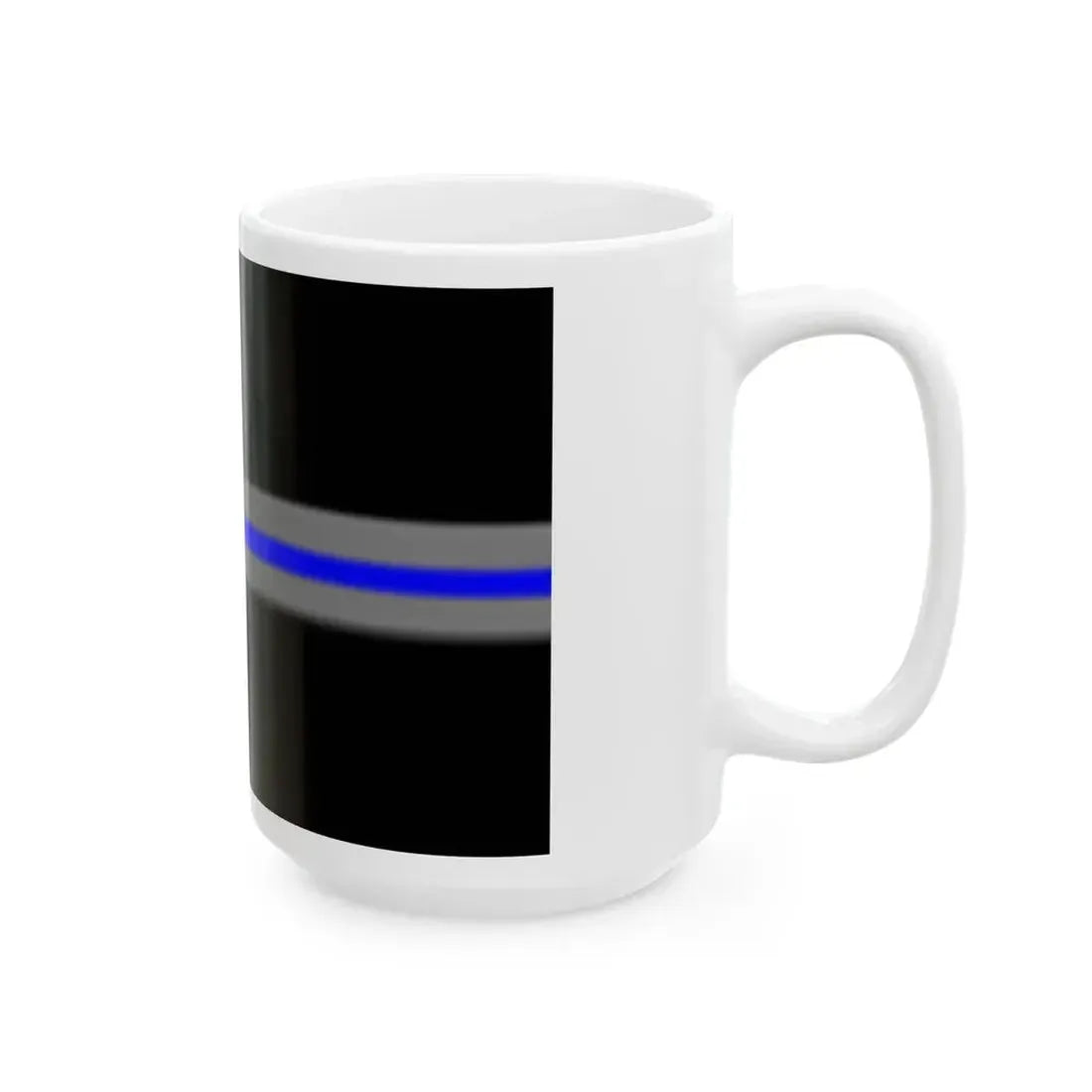 Thin Blue Line Flag Sweden (Sweden) White Coffee Mug - Go Mug Yourself