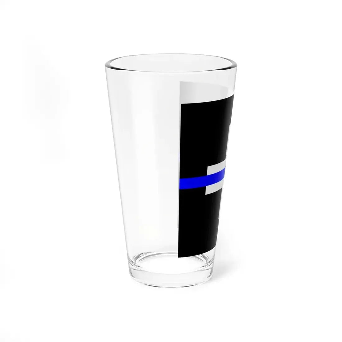 Thin Blue Line Flag Switzerland (Switzerland) Pint Glass 16oz - Go Mug Yourself