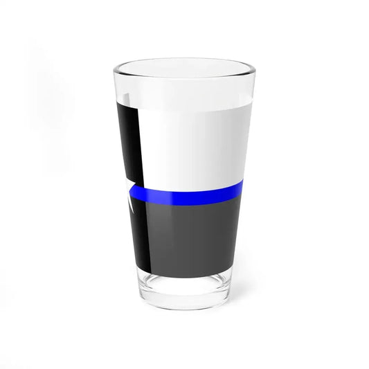 Thin Blue Line Flag Texas (United States) Pint Glass 16oz 16oz - Go Mug Yourself