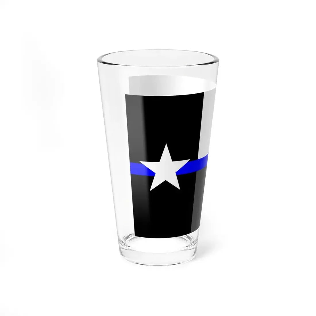Thin Blue Line Flag Texas (United States) Pint Glass 16oz - Go Mug Yourself