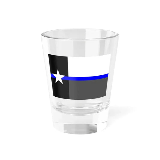 Thin Blue Line Flag Texas (United States) Shot Glass 1.5oz 1.5oz - Go Mug Yourself