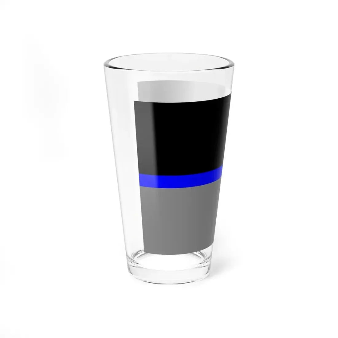 Thin Blue Line Flag Ukraine (Ukraine) Pint Glass 16oz - Go Mug Yourself