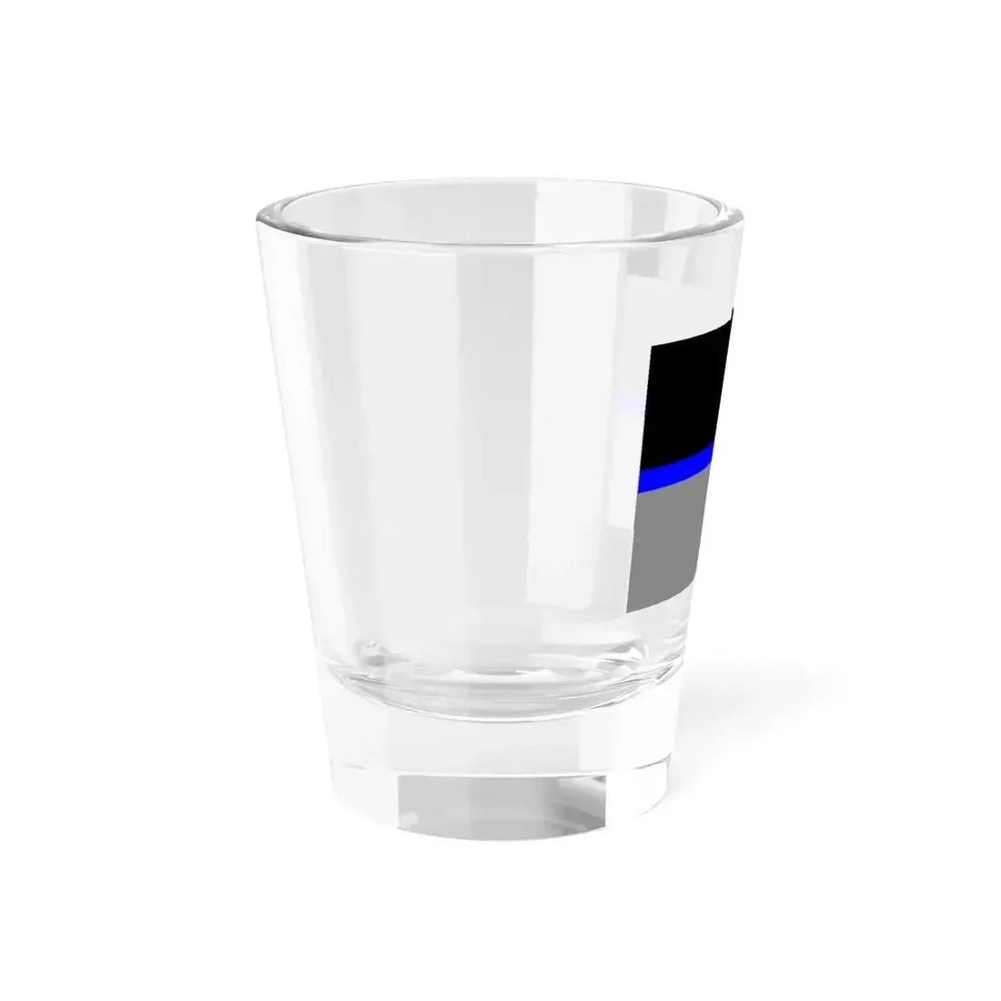Thin Blue Line Flag Ukraine (Ukraine) Shot Glass 1.5oz - Go Mug Yourself