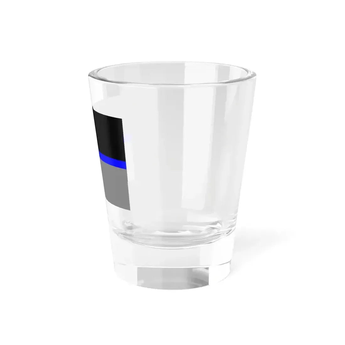 Thin Blue Line Flag Ukraine (Ukraine) Shot Glass 1.5oz - Go Mug Yourself