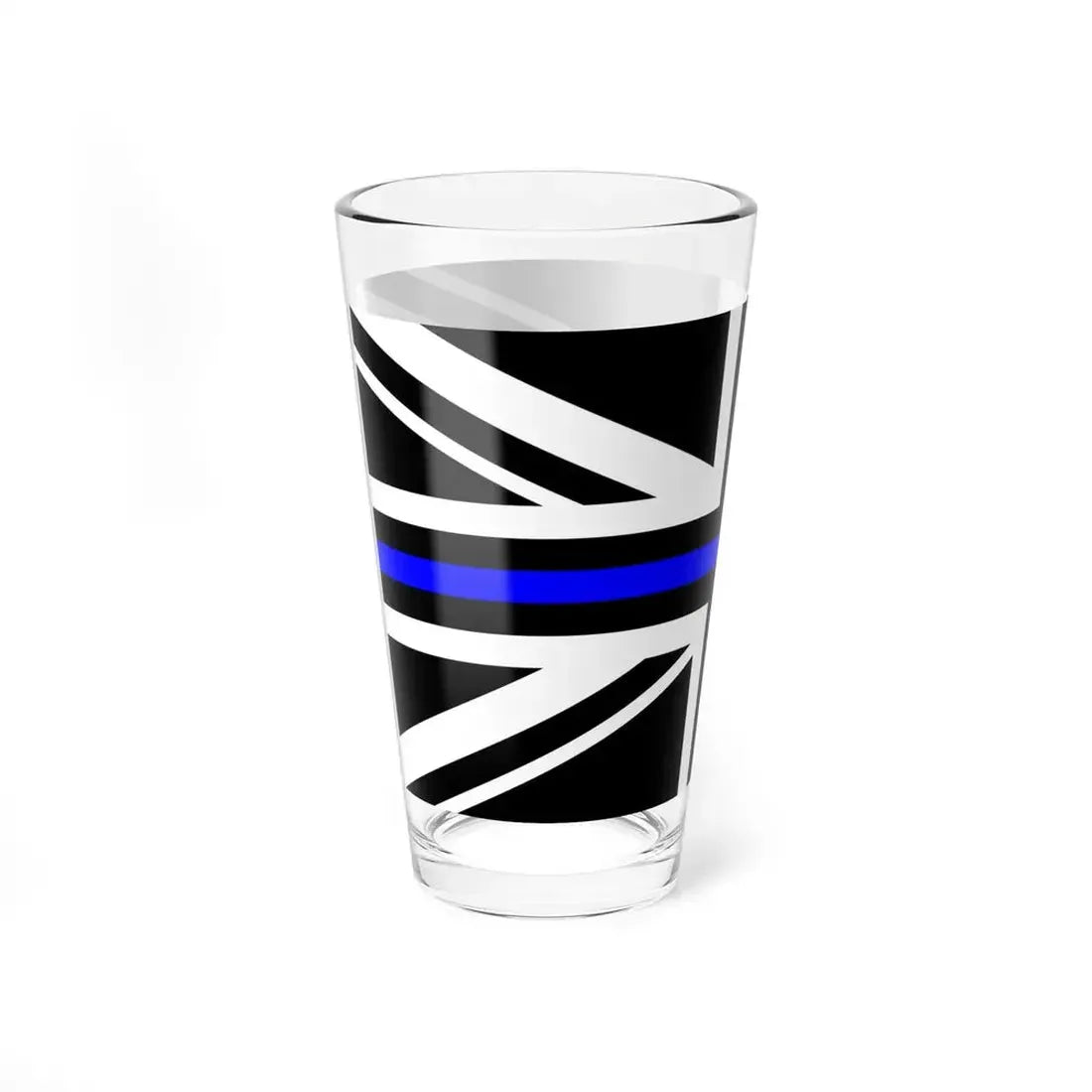 Thin Blue Line Flag United Kingdom (United Kingdom) Pint Glass 16oz - Go Mug Yourself