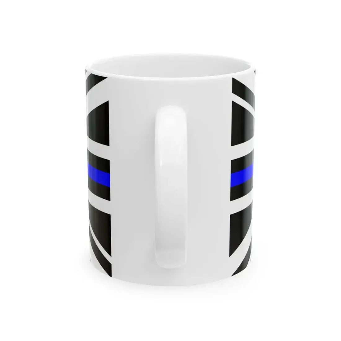 Thin Blue Line Flag United Kingdom (United Kingdom) White Coffee Mug - Go Mug Yourself