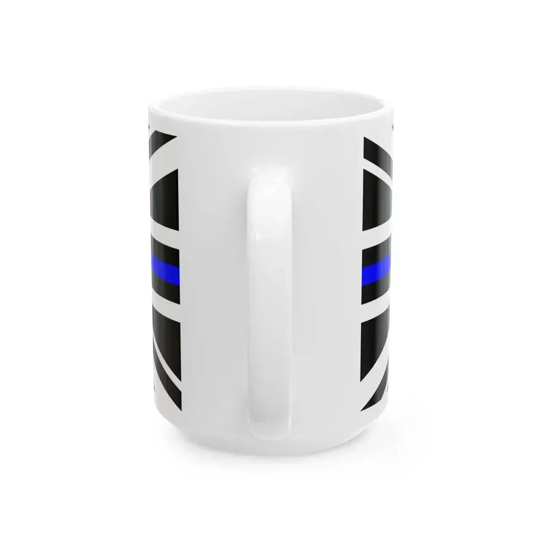 Thin Blue Line Flag United Kingdom (United Kingdom) White Coffee Mug - Go Mug Yourself