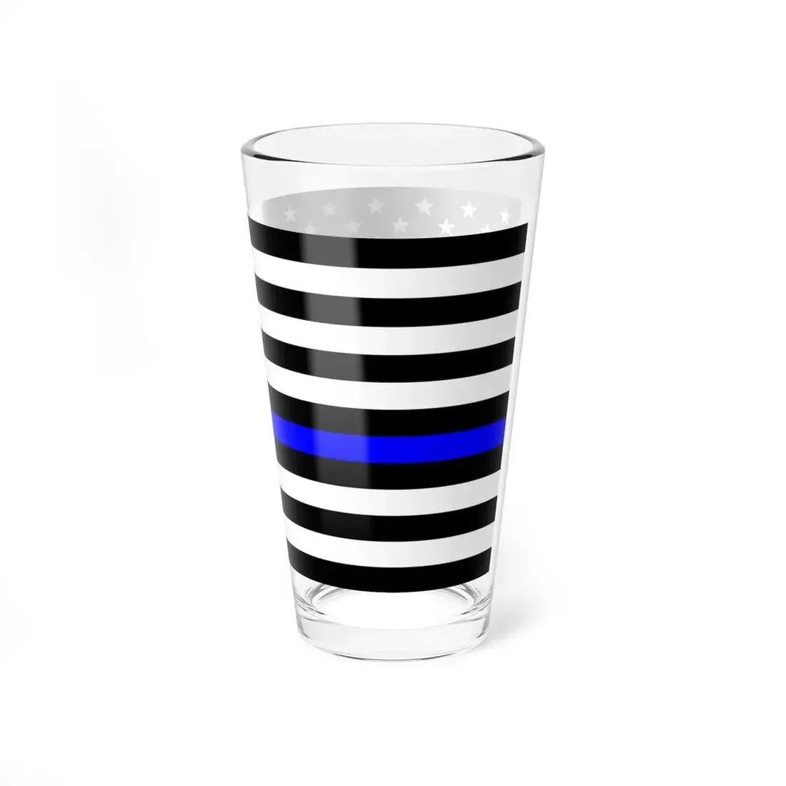 Thin Blue Line Flag United States (United States) Pint Glass 16oz - Go Mug Yourself