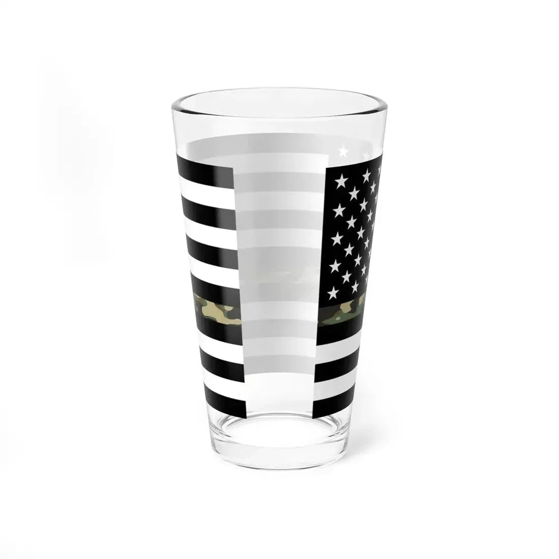 Thin Camo Line Flag United States (United States) Pint Glass 16oz - Go Mug Yourself