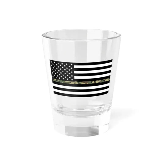 Thin Camo Line Flag United States (United States) Shot Glass 1.5oz 1.5oz - Go Mug Yourself