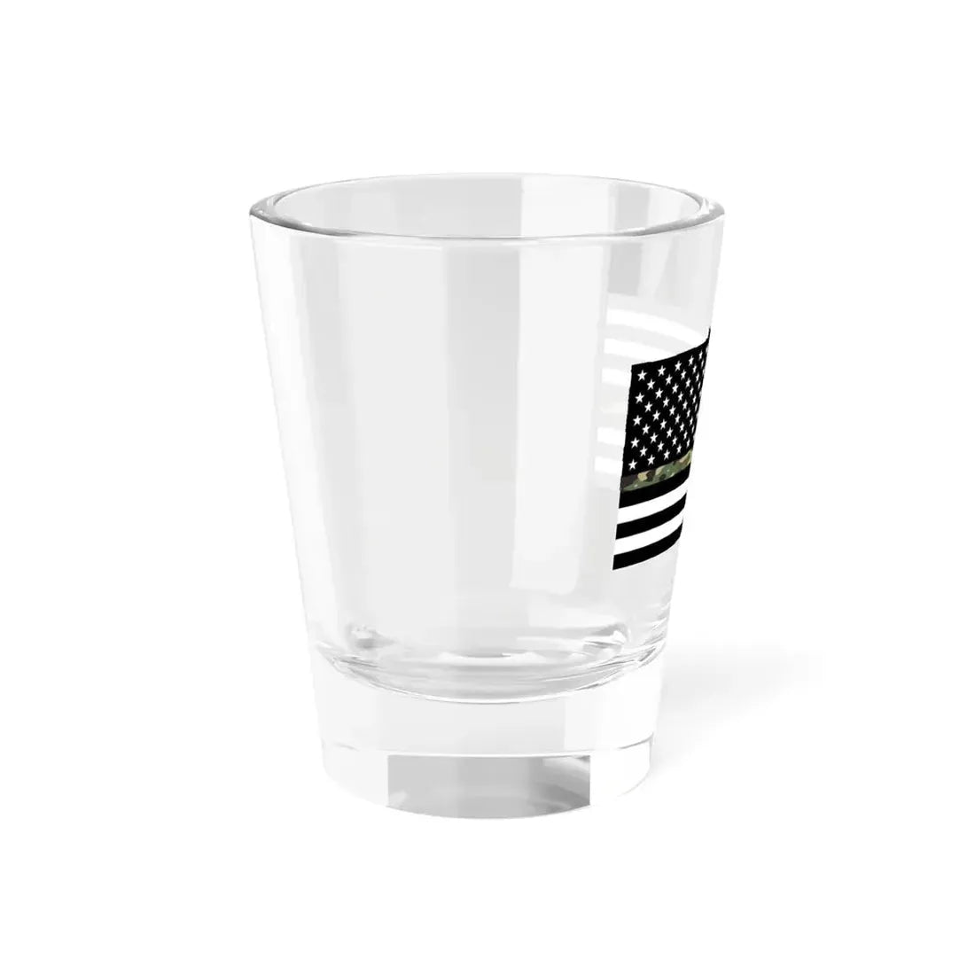 Thin Camo Line Flag United States (United States) Shot Glass 1.5oz - Go Mug Yourself