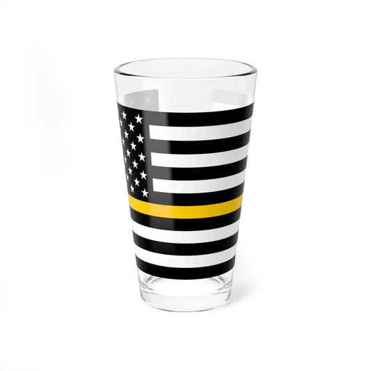 Thin Gold Line Flag United States (United States) Pint Glass 16oz 16oz - Go Mug Yourself