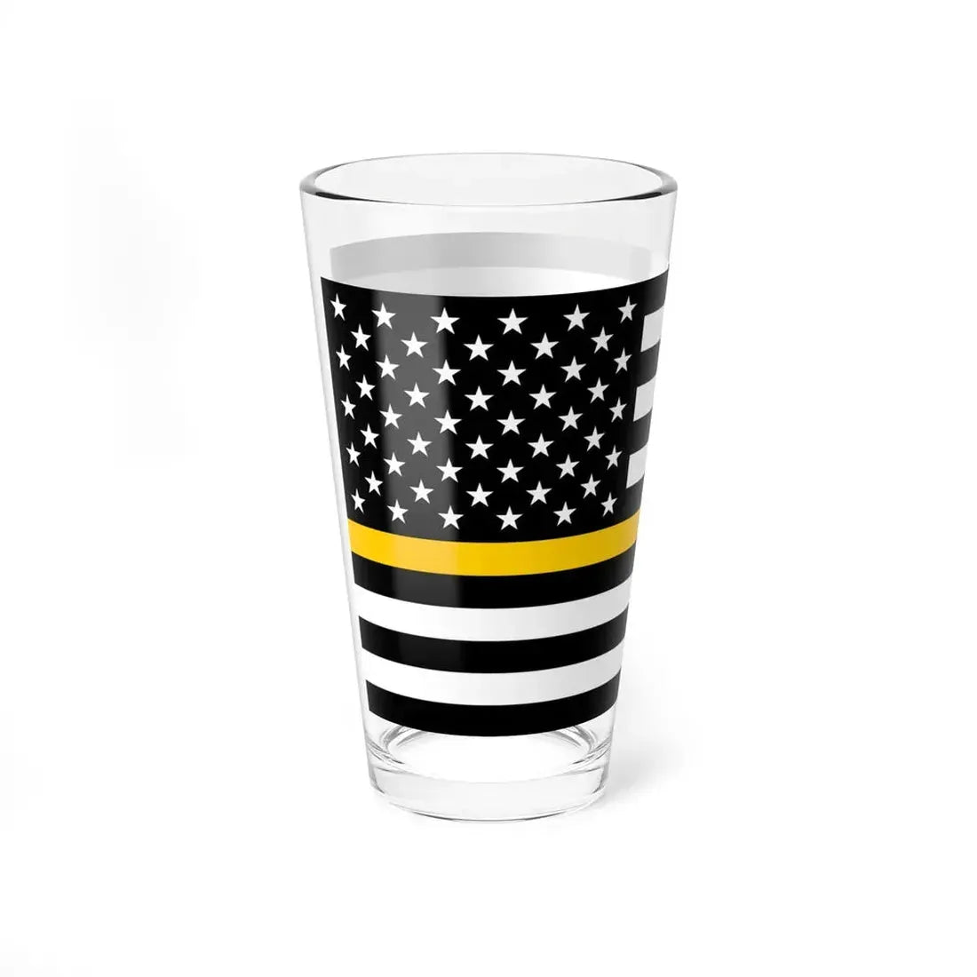 Thin Gold Line Flag United States (United States) Pint Glass 16oz - Go Mug Yourself