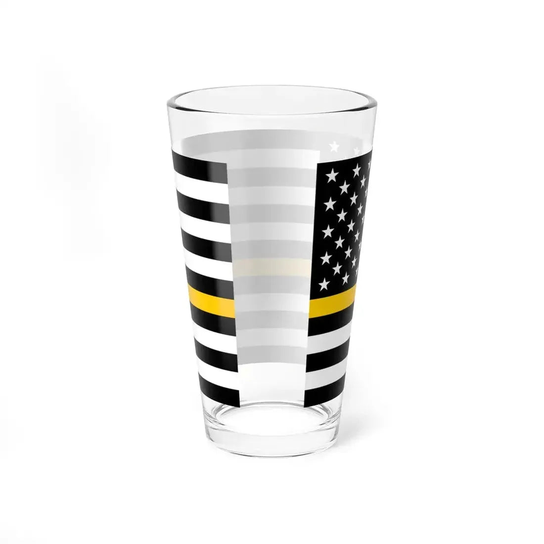 Thin Gold Line Flag United States (United States) Pint Glass 16oz - Go Mug Yourself