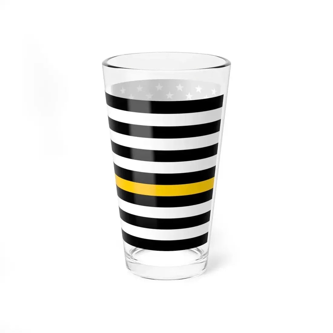 Thin Gold Line Flag United States (United States) Pint Glass 16oz - Go Mug Yourself