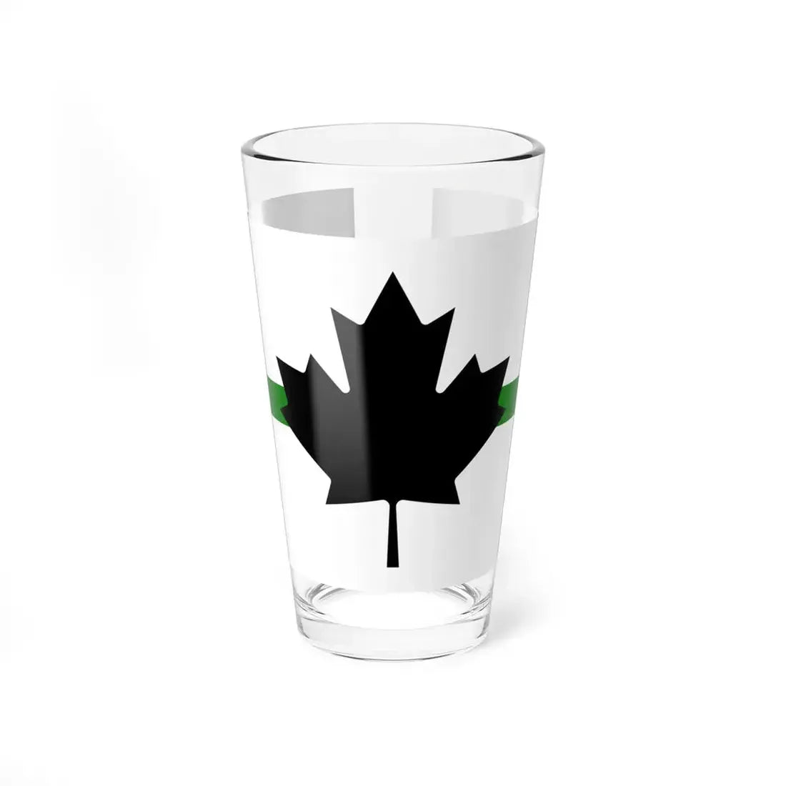 Thin Green Line Flag Canada (Canada) Pint Glass 16oz 16oz - Go Mug Yourself