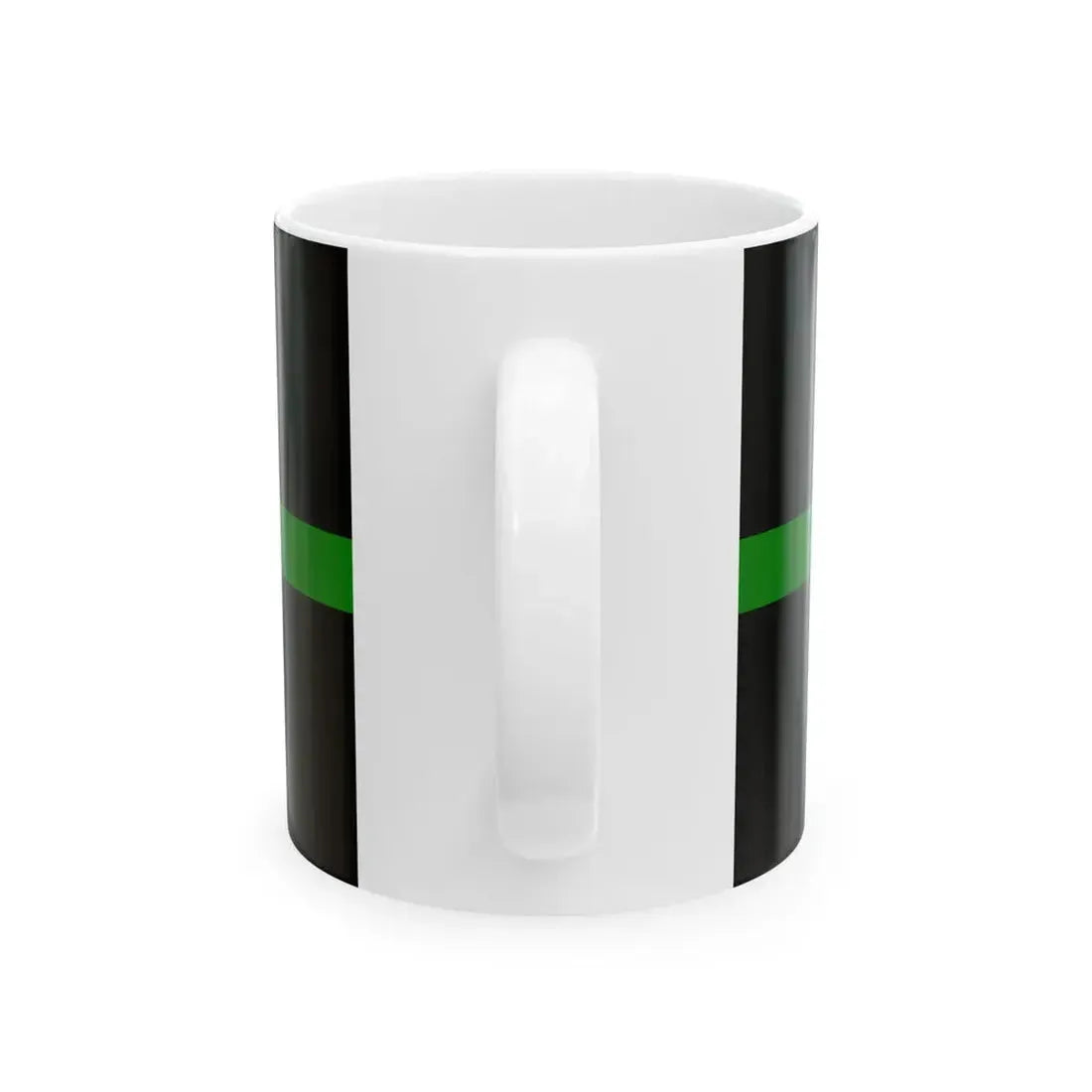 Thin Green Line Flag Canada (Canada) White Coffee Mug - Go Mug Yourself
