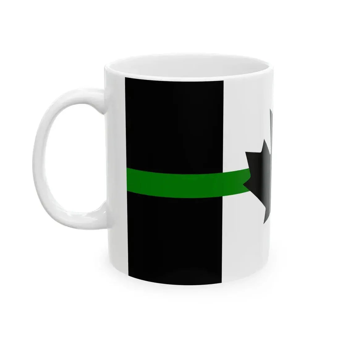 Thin Green Line Flag Canada (Canada) White Coffee Mug - Go Mug Yourself