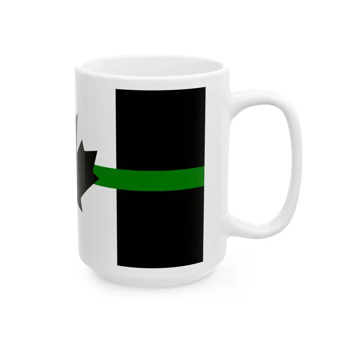 Thin Green Line Flag Canada (Canada) White Coffee Mug - Go Mug Yourself