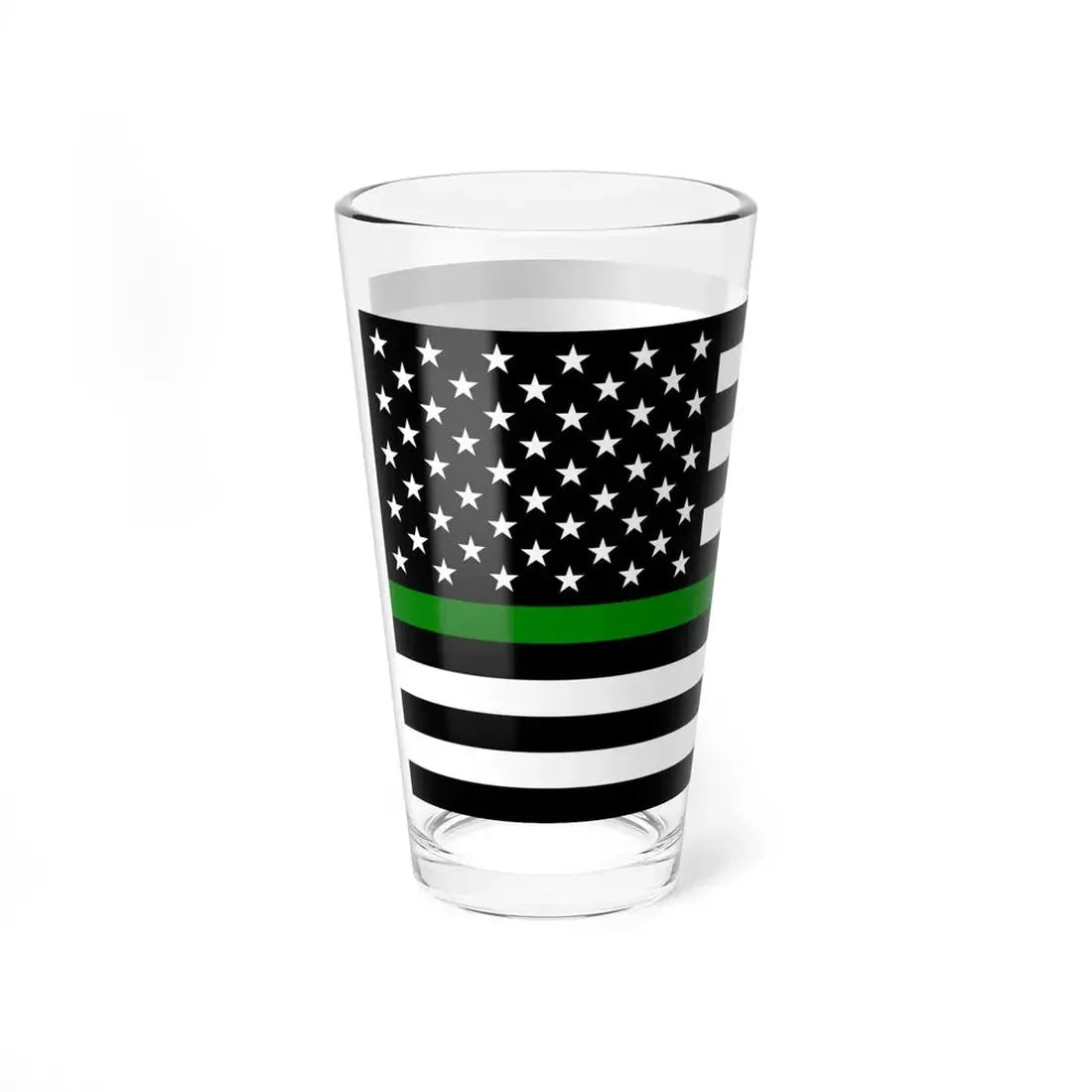 Thin Green Line Flag United States (United States) Pint Glass 16oz - Go Mug Yourself
