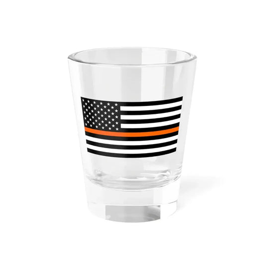 Thin Orange Line Flag United States (United States) Shot Glass 1.5oz 1.5oz - Go Mug Yourself