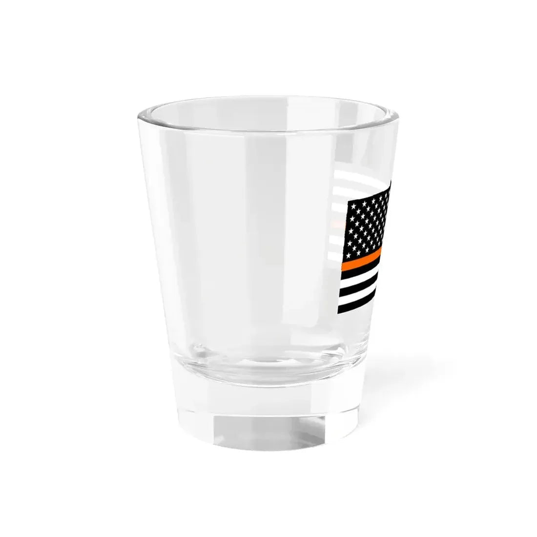 Thin Orange Line Flag United States (United States) Shot Glass 1.5oz - Go Mug Yourself