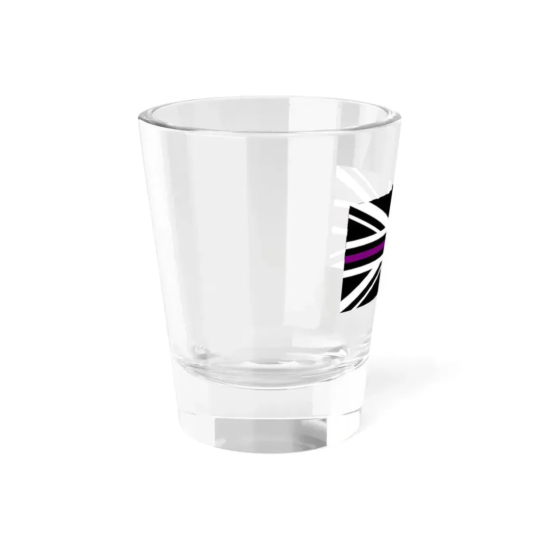 Thin Purple Line Flag United Kingdom (United Kingdom) Shot Glass 1.5oz - Go Mug Yourself