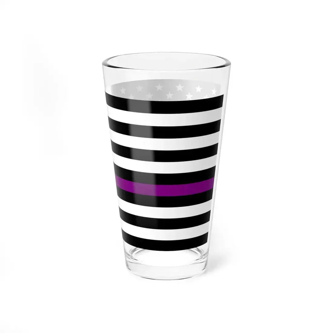 Thin Purple Line Flag United States (United States) Pint Glass 16oz - Go Mug Yourself