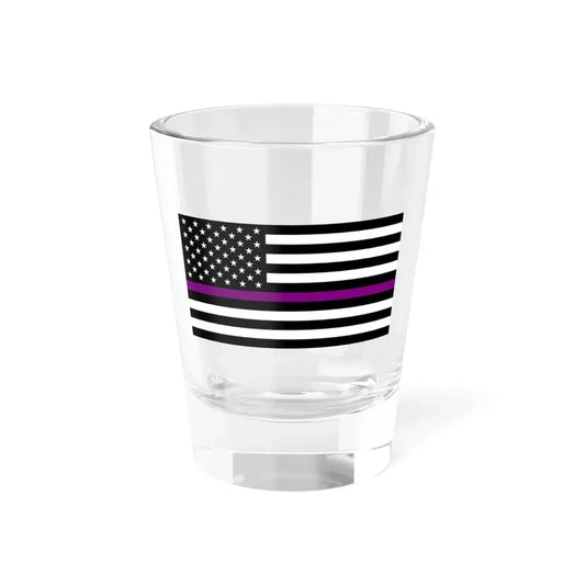 Thin Purple Line Flag United States (United States) Shot Glass 1.5oz 1.5oz - Go Mug Yourself