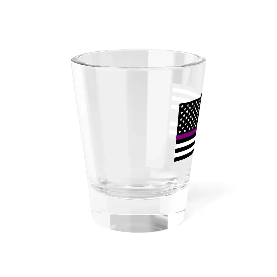 Thin Purple Line Flag United States (United States) Shot Glass 1.5oz - Go Mug Yourself