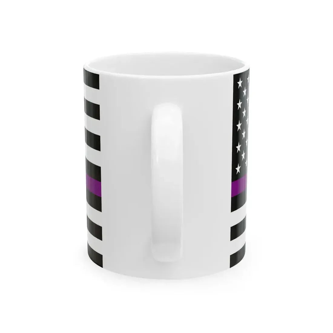 Thin Purple Line Flag United States (United States) White Coffee Mug - Go Mug Yourself