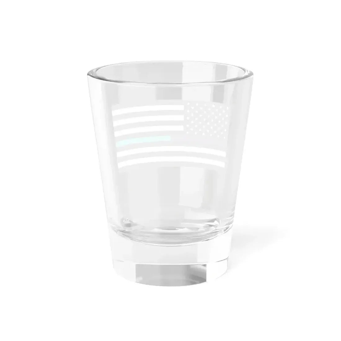Thin Purple-Teal Line Flag United States (United States) Shot Glass 1.5oz - Go Mug Yourself