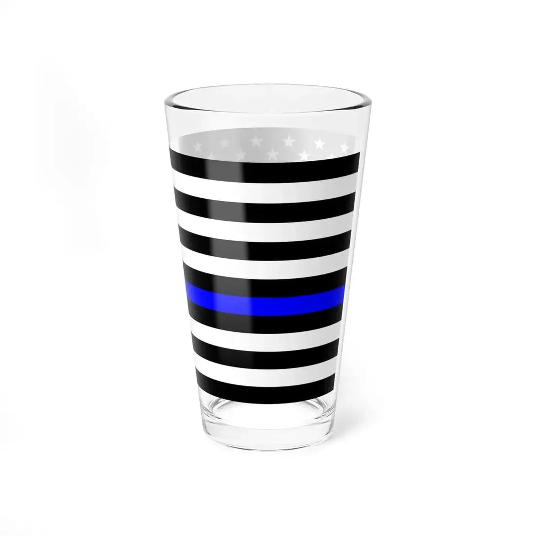 Thin Red-Blue Line Flag United States (United States) Pint Glass 16oz - Go Mug Yourself