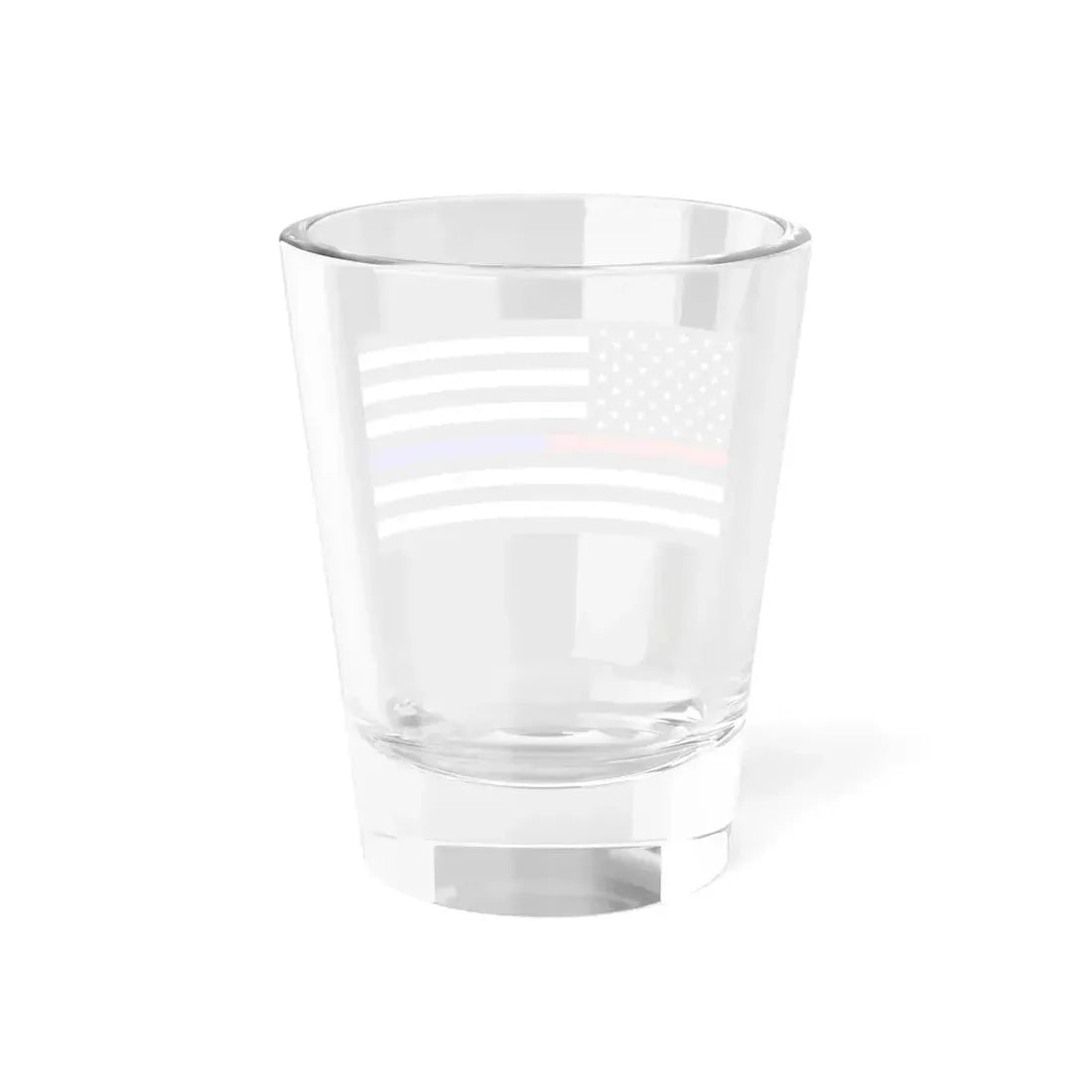 Thin Red-Blue Line Flag United States (United States) Shot Glass 1.5oz - Go Mug Yourself