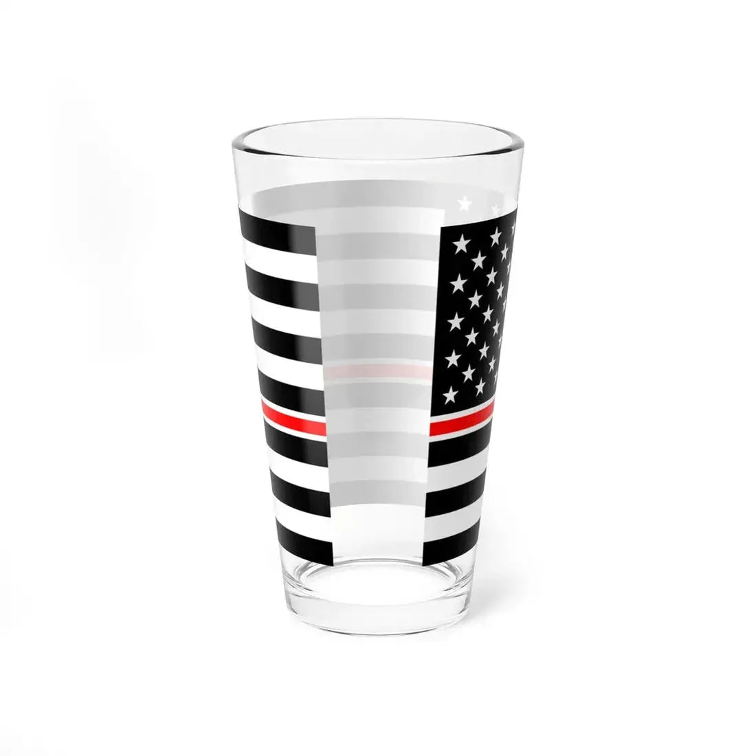 Thin Red Line Flag United States healthcare variant (United States) Pint Glass 16oz - Go Mug Yourself