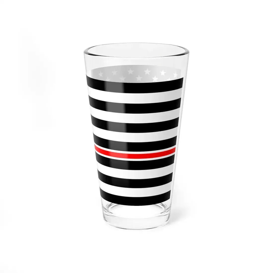 Thin Red Line Flag United States healthcare variant (United States) Pint Glass 16oz - Go Mug Yourself