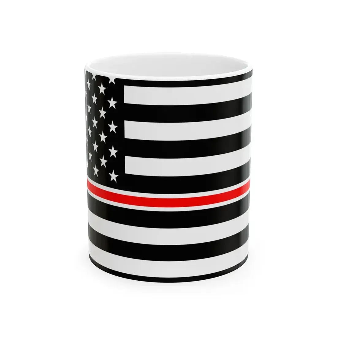 Thin Red Line Flag United States healthcare variant (United States) White Coffee Mug 11oz - Go Mug Yourself