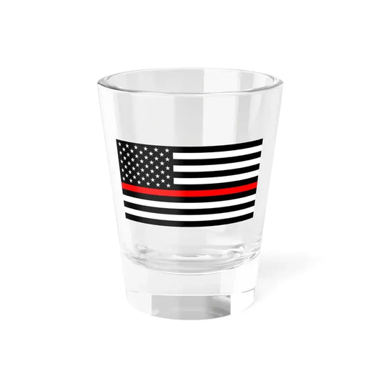 Thin Red Line Flag United States (United States) Shot Glass 1.5oz 1.5oz - Go Mug Yourself
