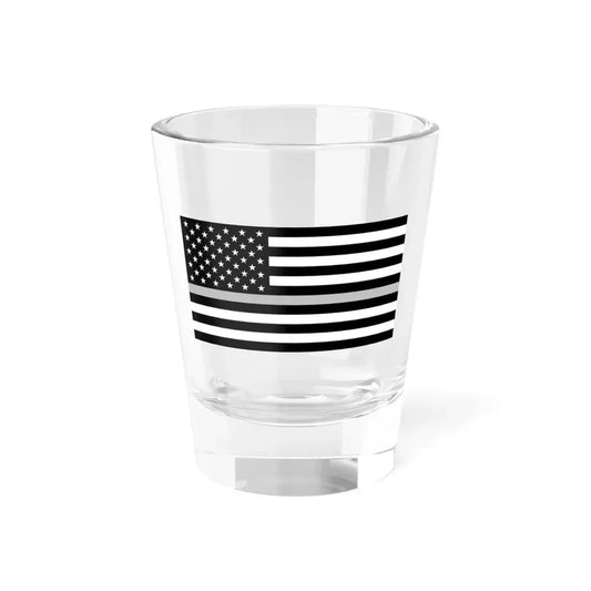 Thin Silver Line Flag United States (United States) Shot Glass 1.5oz 1.5oz - Go Mug Yourself