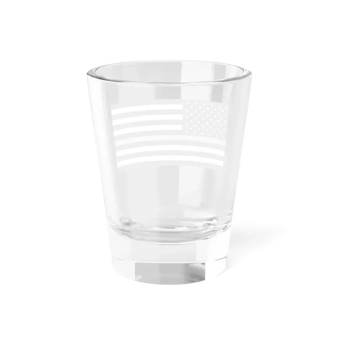 Thin Silver Line Flag United States (United States) Shot Glass 1.5oz - Go Mug Yourself
