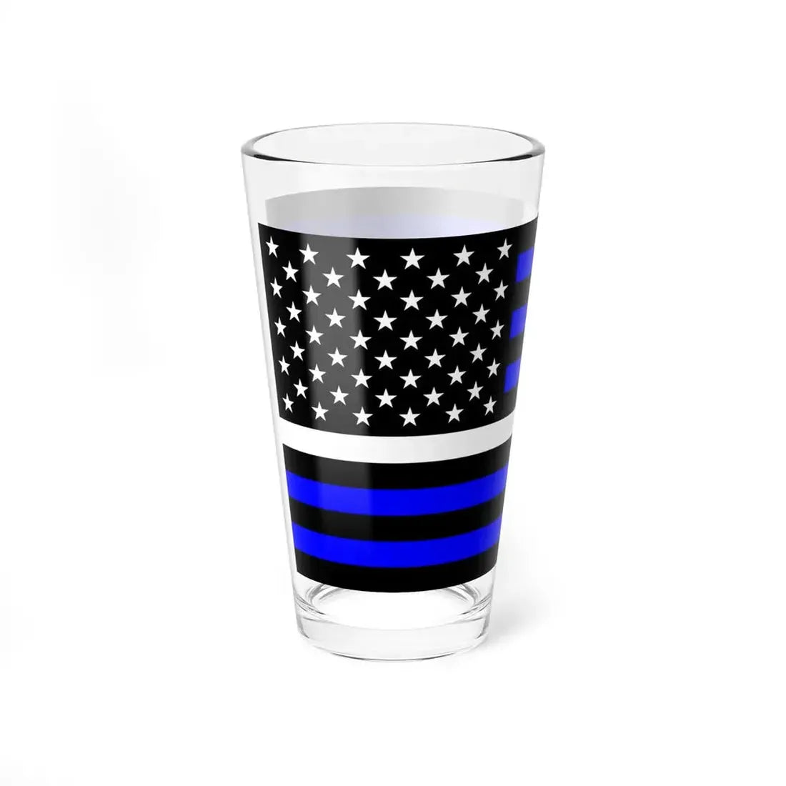 Thin White Line Flag United States (United States) Pint Glass 16oz - Go Mug Yourself