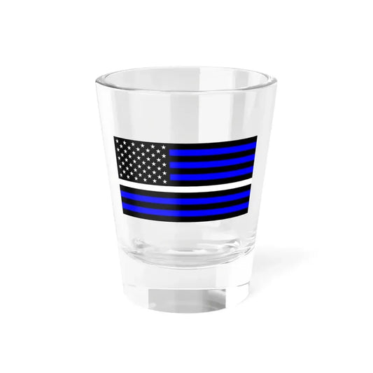 Thin White Line Flag United States (United States) Shot Glass 1.5oz 1.5oz - Go Mug Yourself