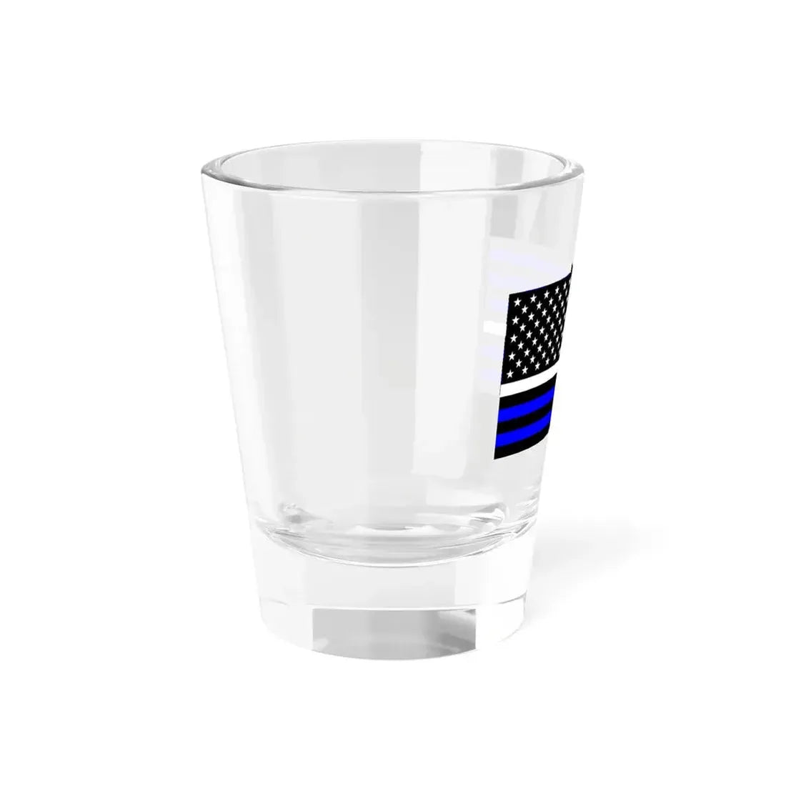 Thin White Line Flag United States (United States) Shot Glass 1.5oz - Go Mug Yourself
