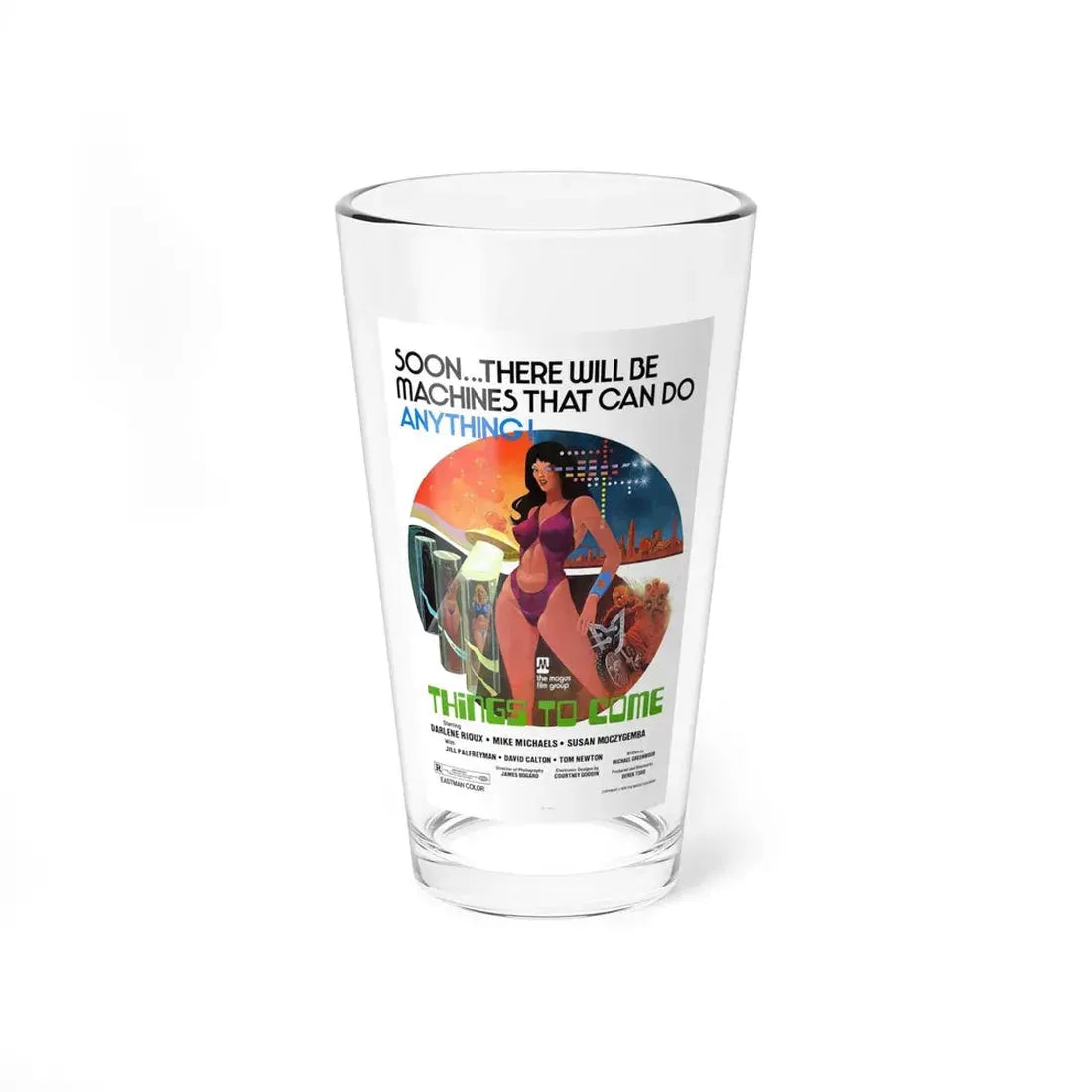 THINGS TO COME 1976 Movie Poster - Pint Glass 16oz 16oz - Go Mug Yourself