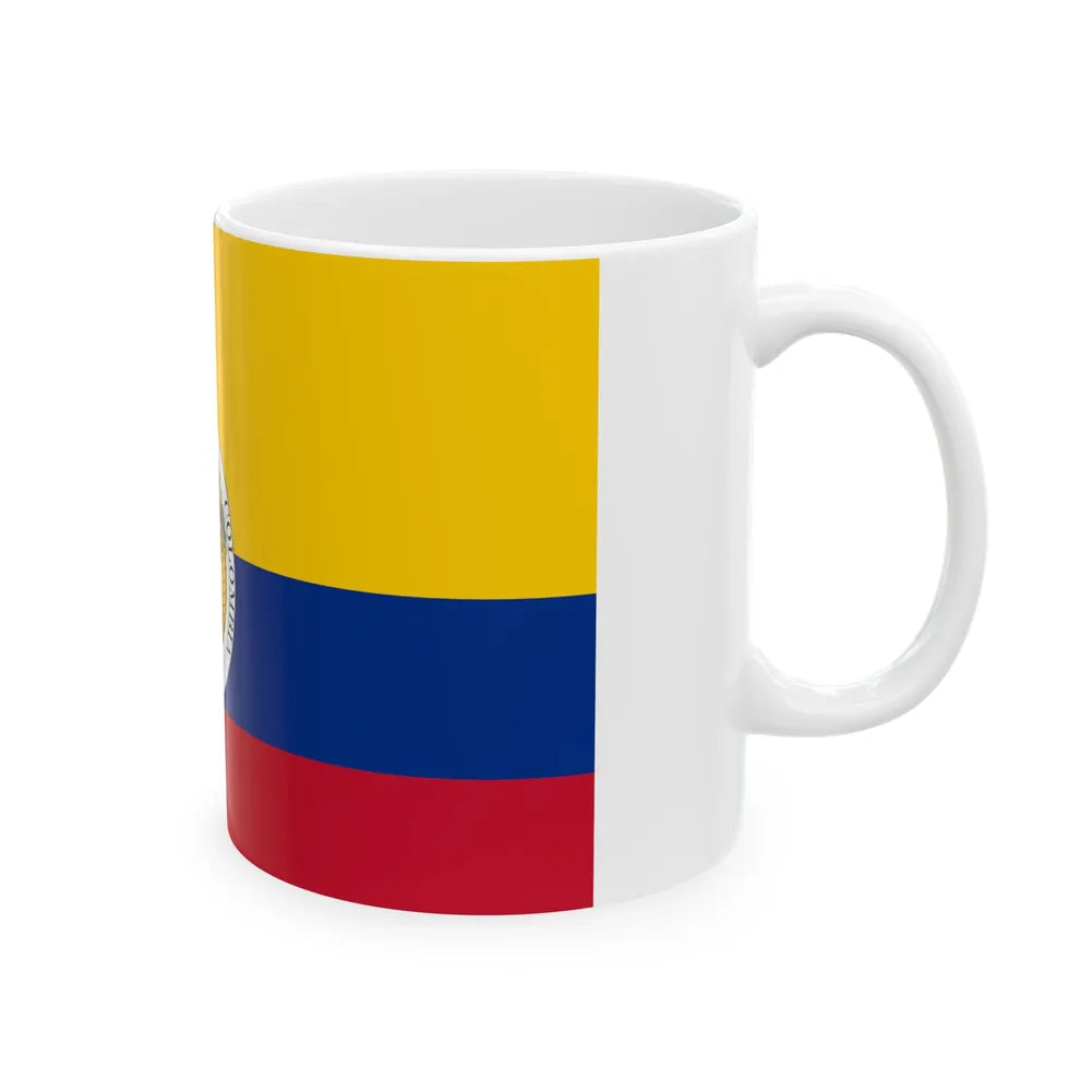 Third flag of the Gran Colmbia 1821-1831 (Colombia) White Coffee Mug - Go Mug Yourself