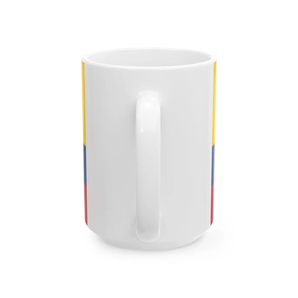 Third flag of the Gran Colmbia 1821-1831 (Colombia) White Coffee Mug - Go Mug Yourself