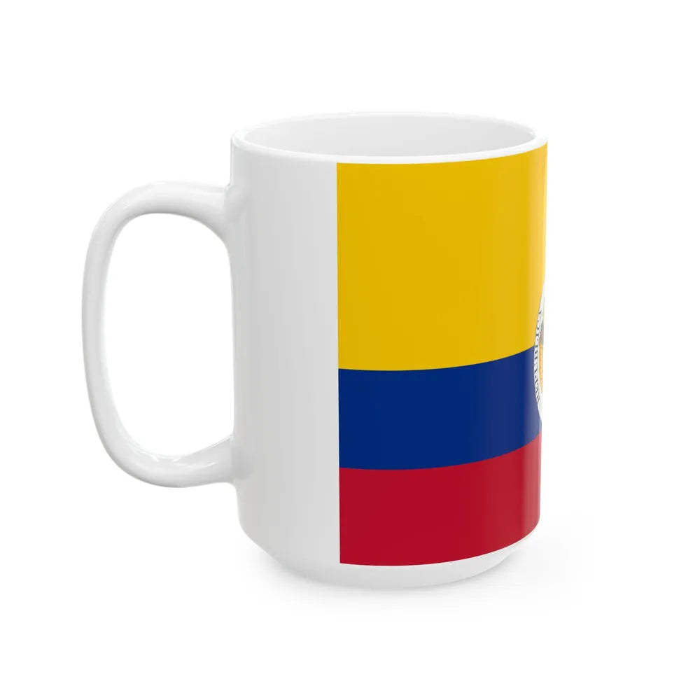 Third flag of the Gran Colmbia 1821-1831 (Colombia) White Coffee Mug - Go Mug Yourself