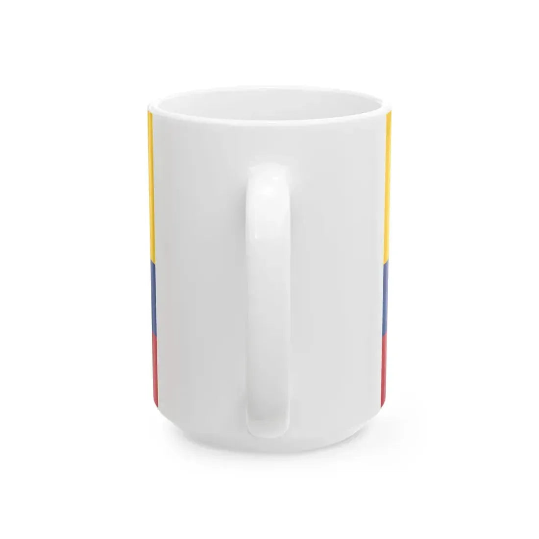 Third flag of the Gran Colombia centered coat of arms (Colombia) White Coffee Mug - Go Mug Yourself